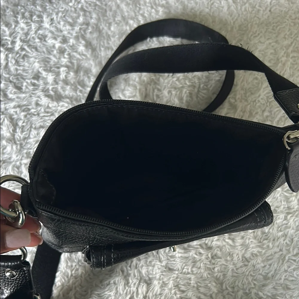 Coach Black Crossbody Bag with Silver Hardware - Picture 5 of 7